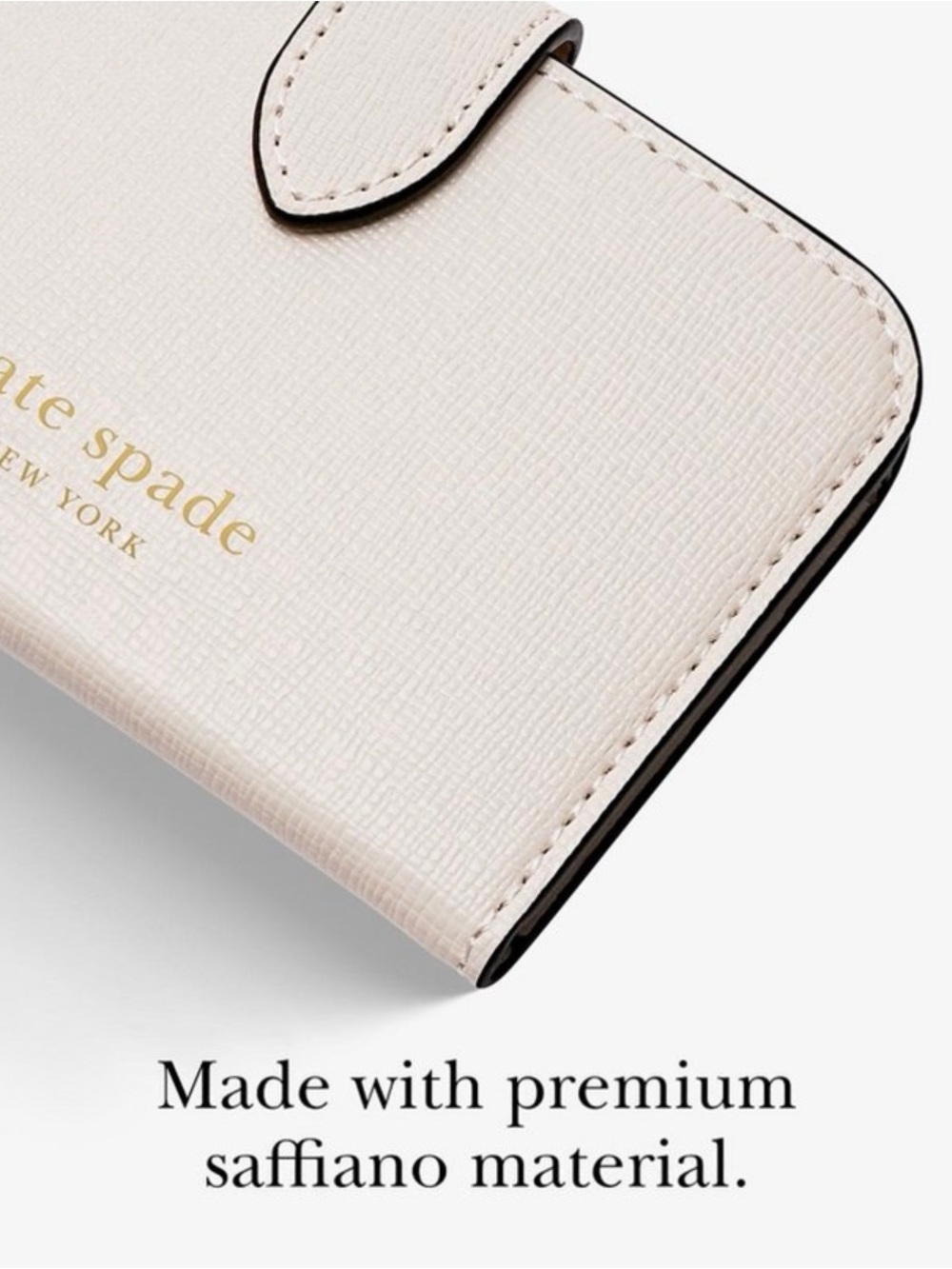 ♠️kate spade New York Morgan Magnetic Card Holder for Phone MagSafe Cream - Picture 7 of 7